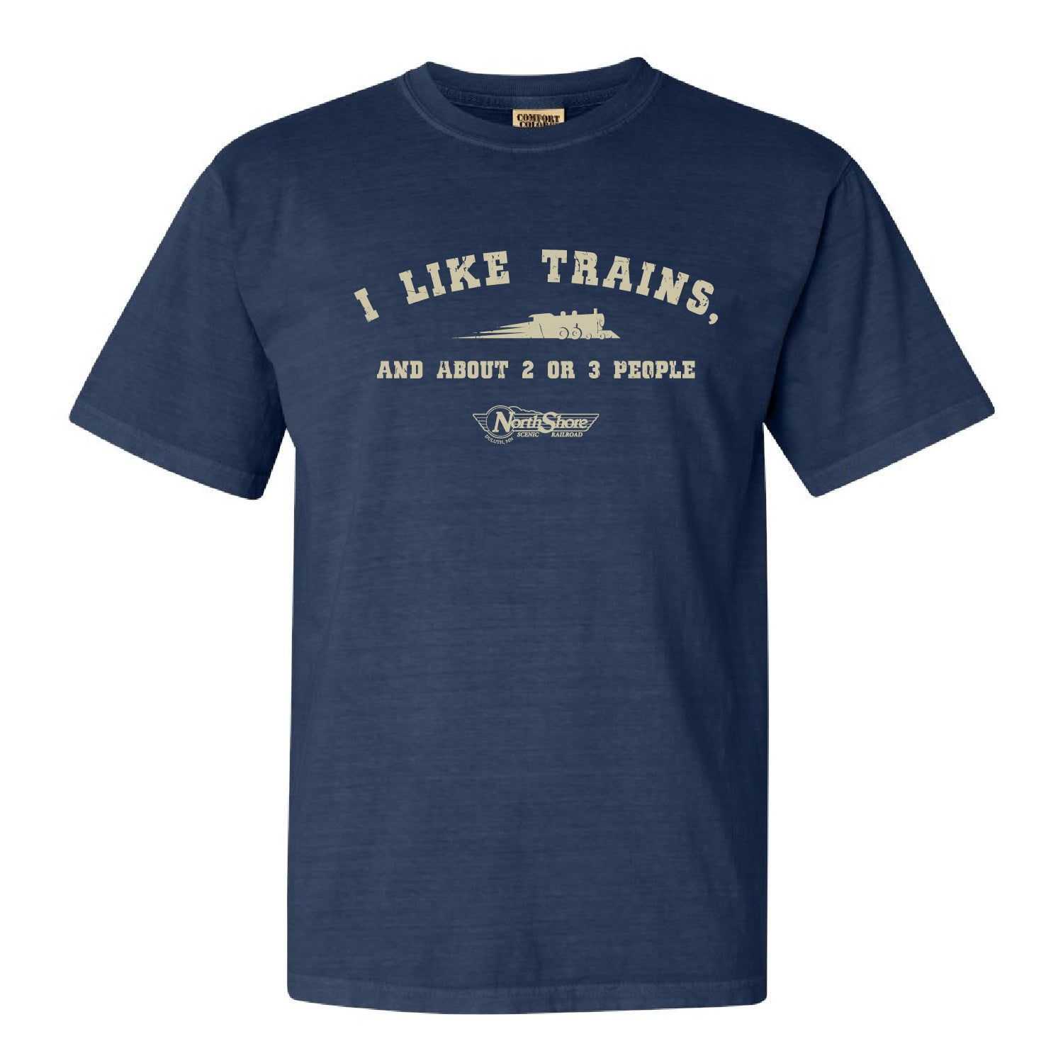 NSSRR Comfort Colors Heavyweight Ring Spun Tee - I Like Trains