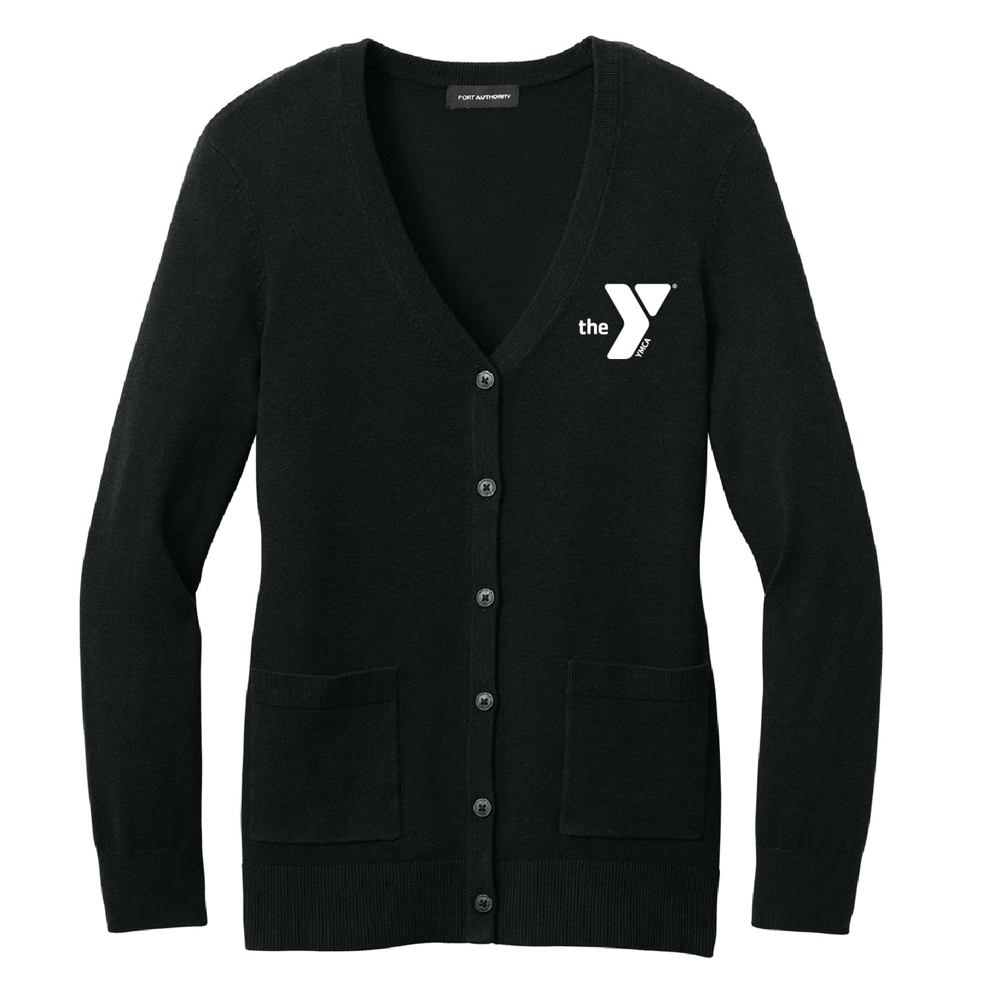 YMCA Women’s Easy Care Button-Up Cardigan Sweater