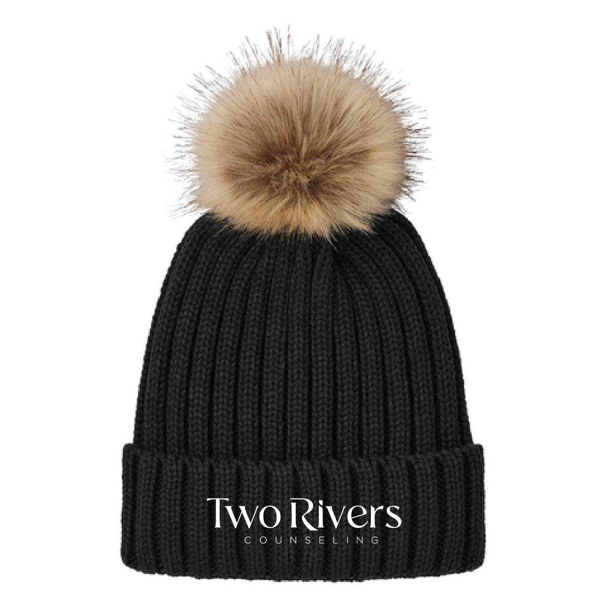 Two Rivers Faux Fur Pom Beanie