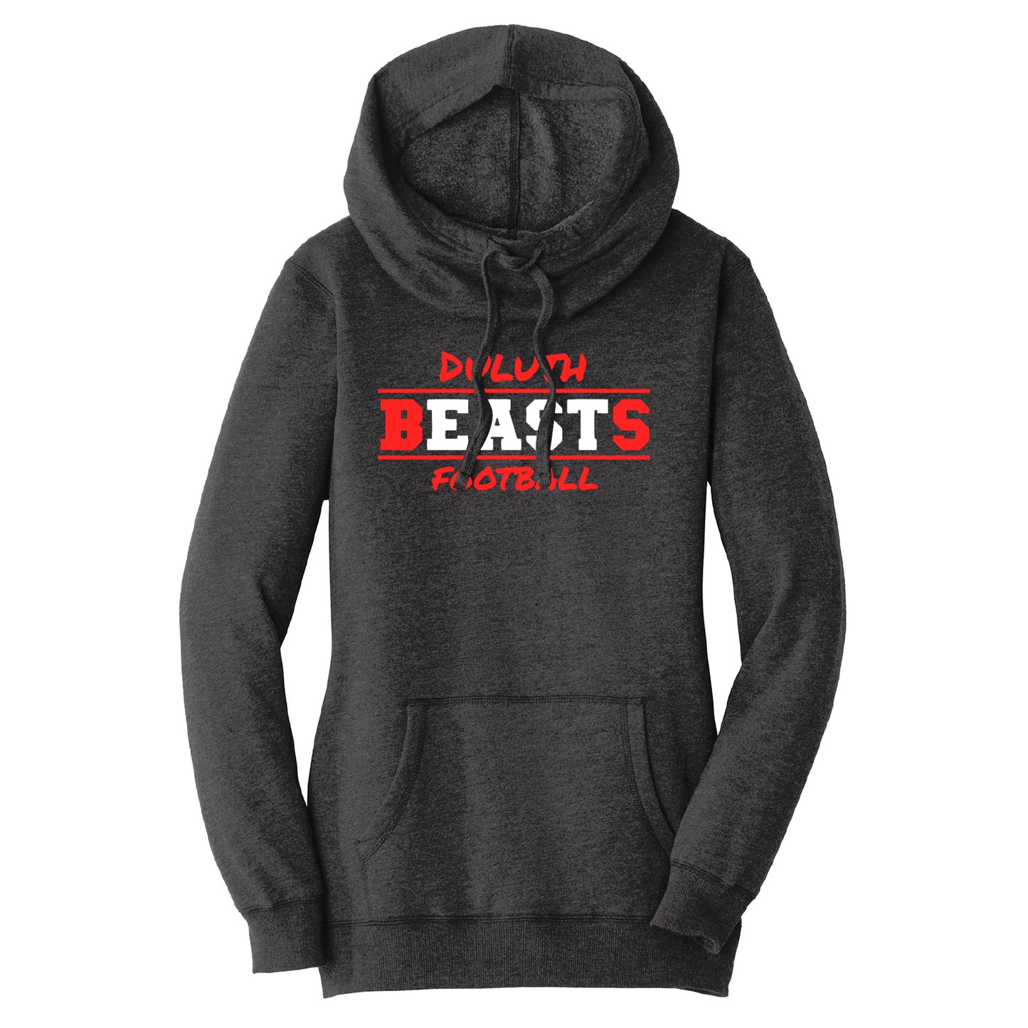 Duluth East Football Women’s Lightweight Fleece Hoodie Design 1