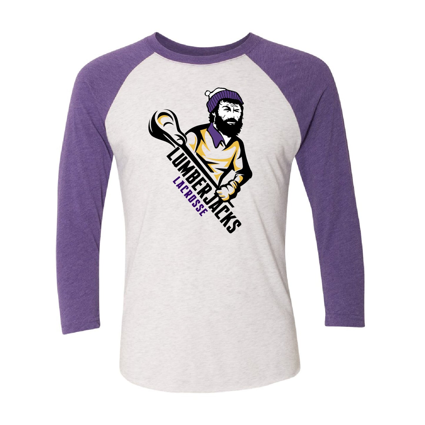 CEC Lacrosse Unisex Tri-Blend 3/4-Sleeve Raglan Tee