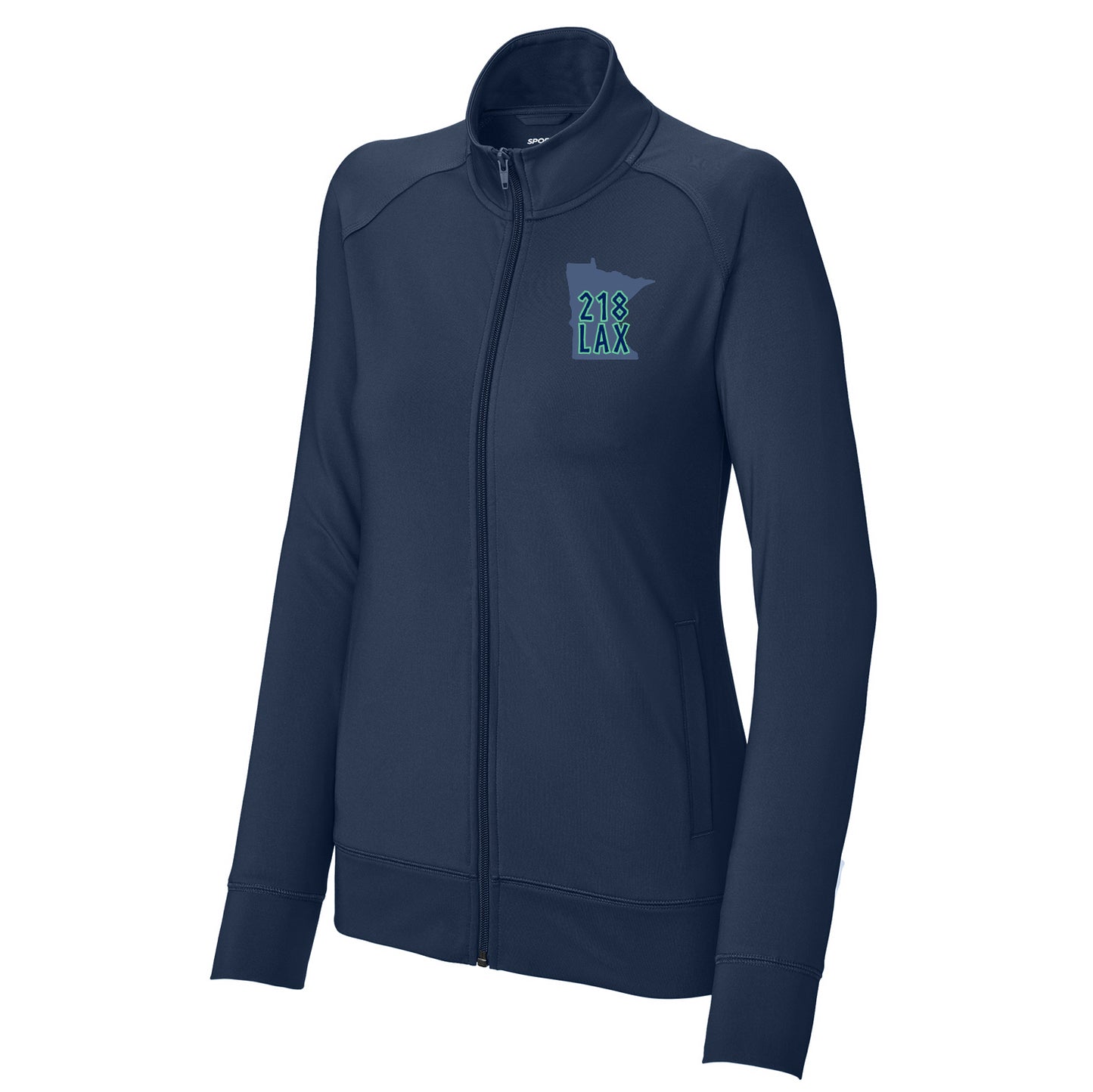 218 Lax Valkyries Ladies Sport-Wick® Stretch Full-Zip Cadet Jacket