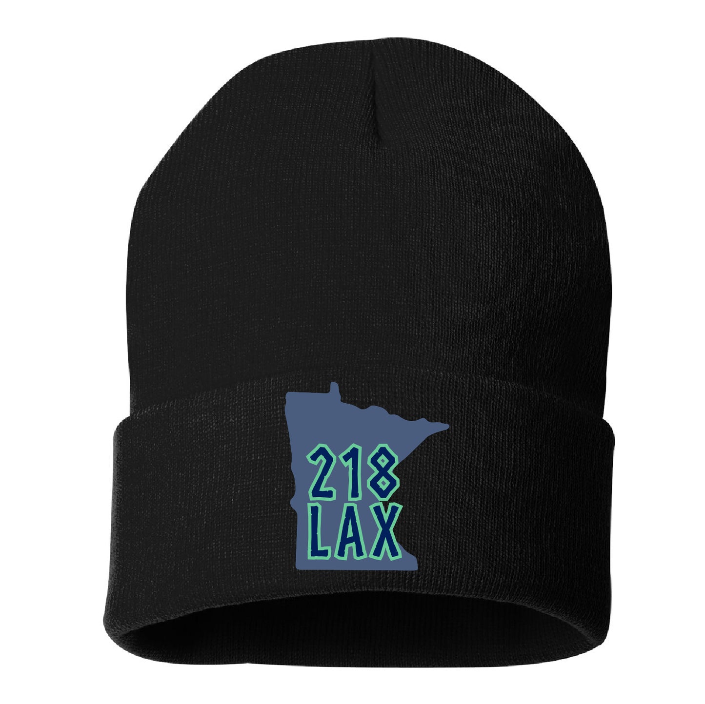 218 Lax Valkyries Cuffed Beanie MN Logo