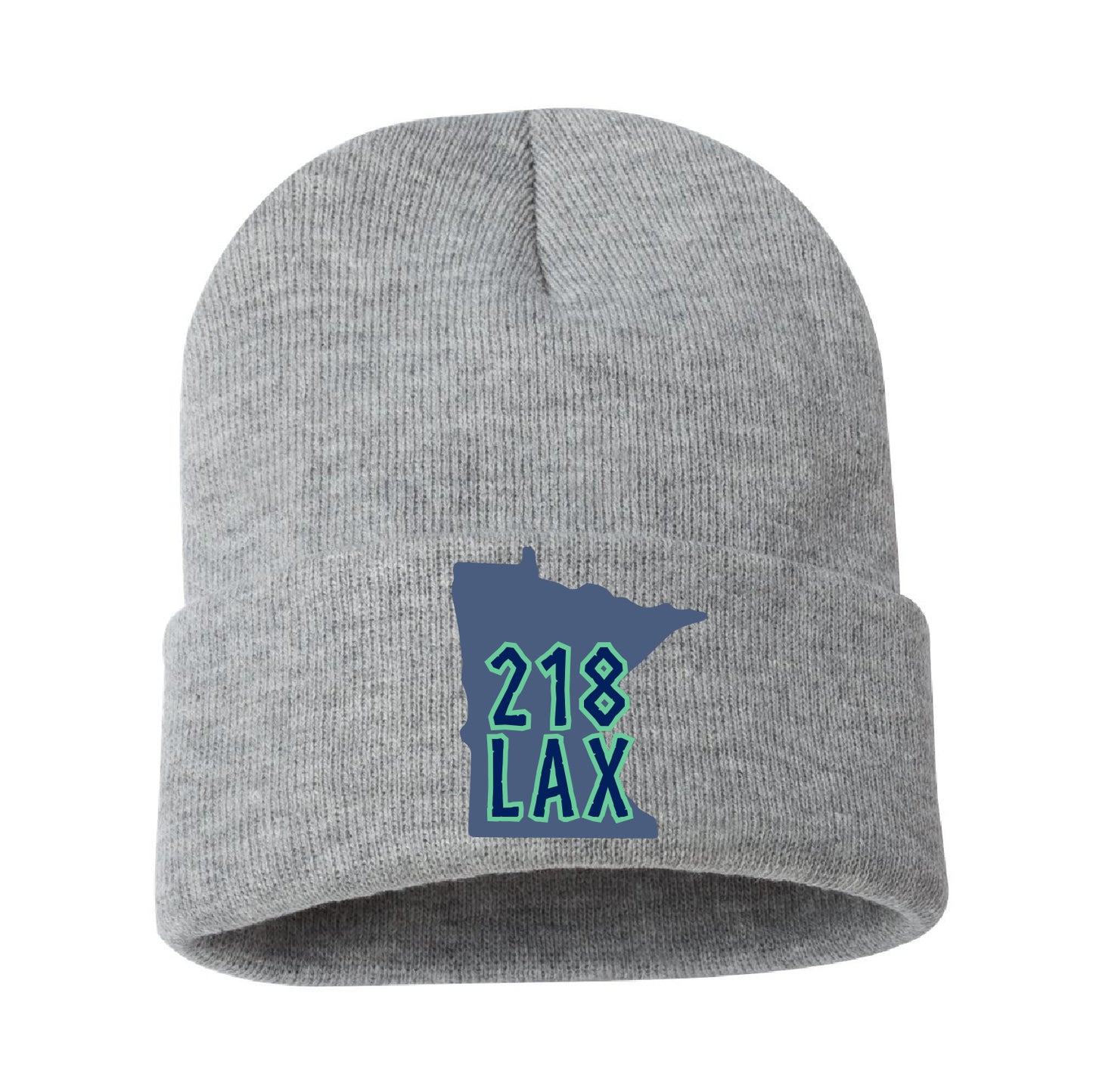 218 Lax Valkyries Cuffed Beanie MN Logo