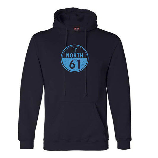 North 61 Unisex USA-Made Hooded Sweatshirt (Circle)