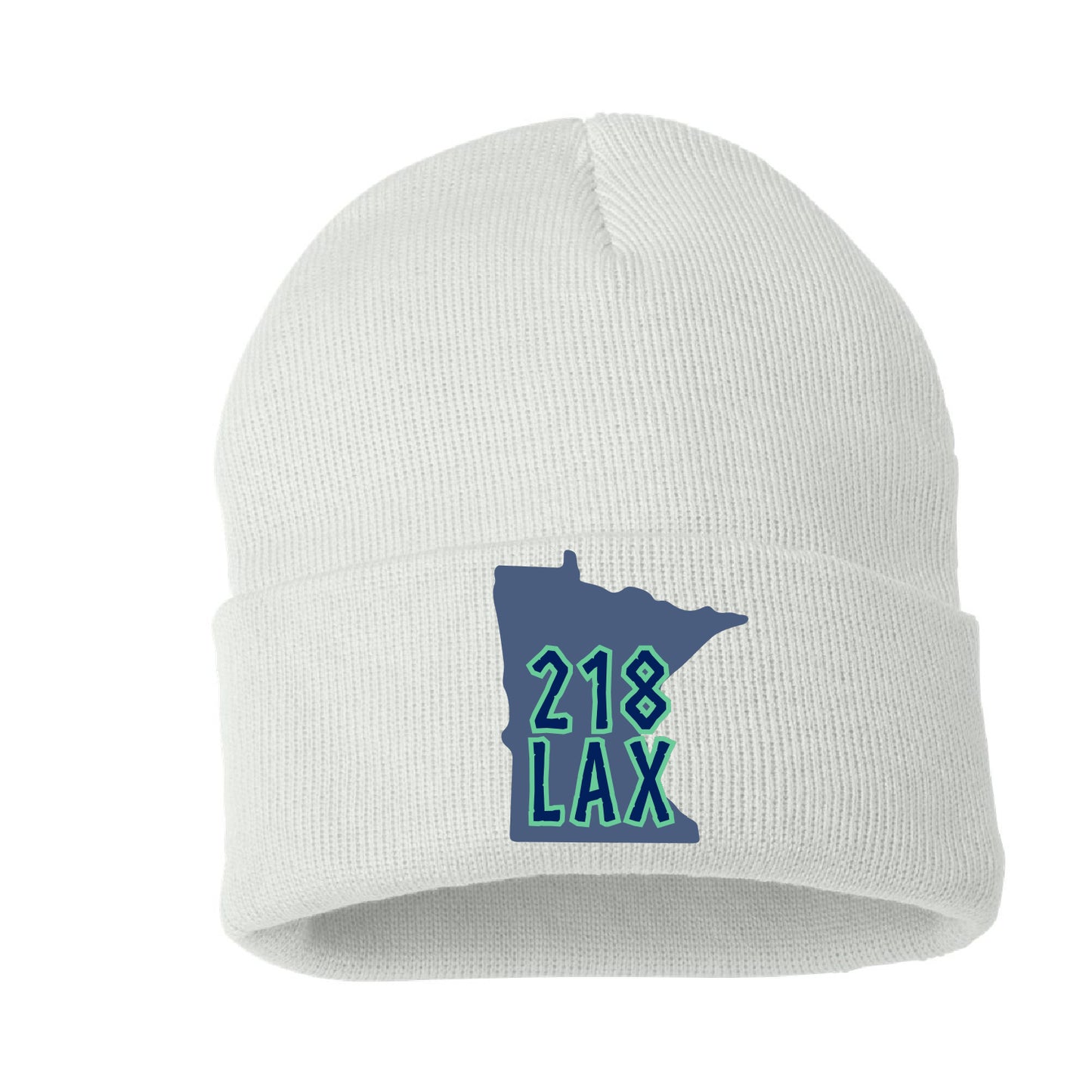 218 Lax Valkyries Cuffed Beanie MN Logo