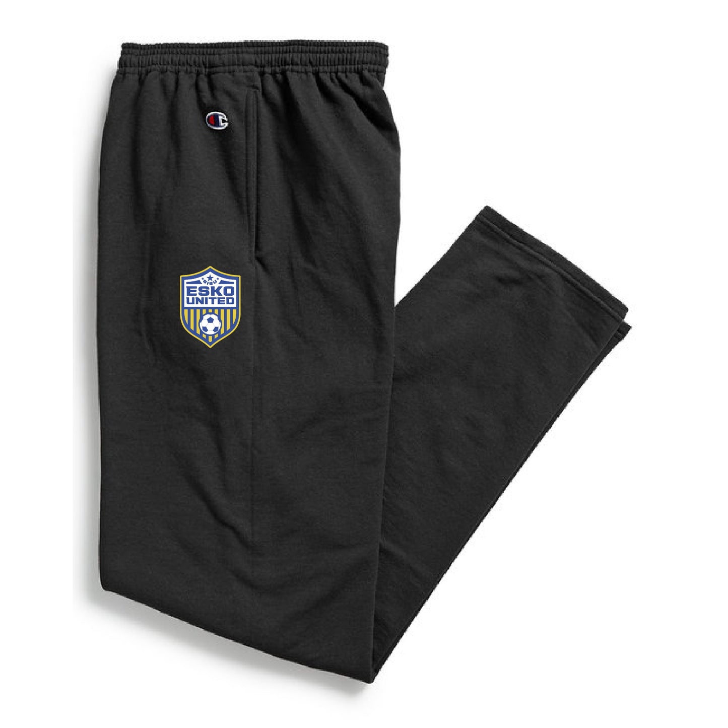 Esko United Champion Adult Powerblend® Open-Bottom Fleece Pant with Pockets