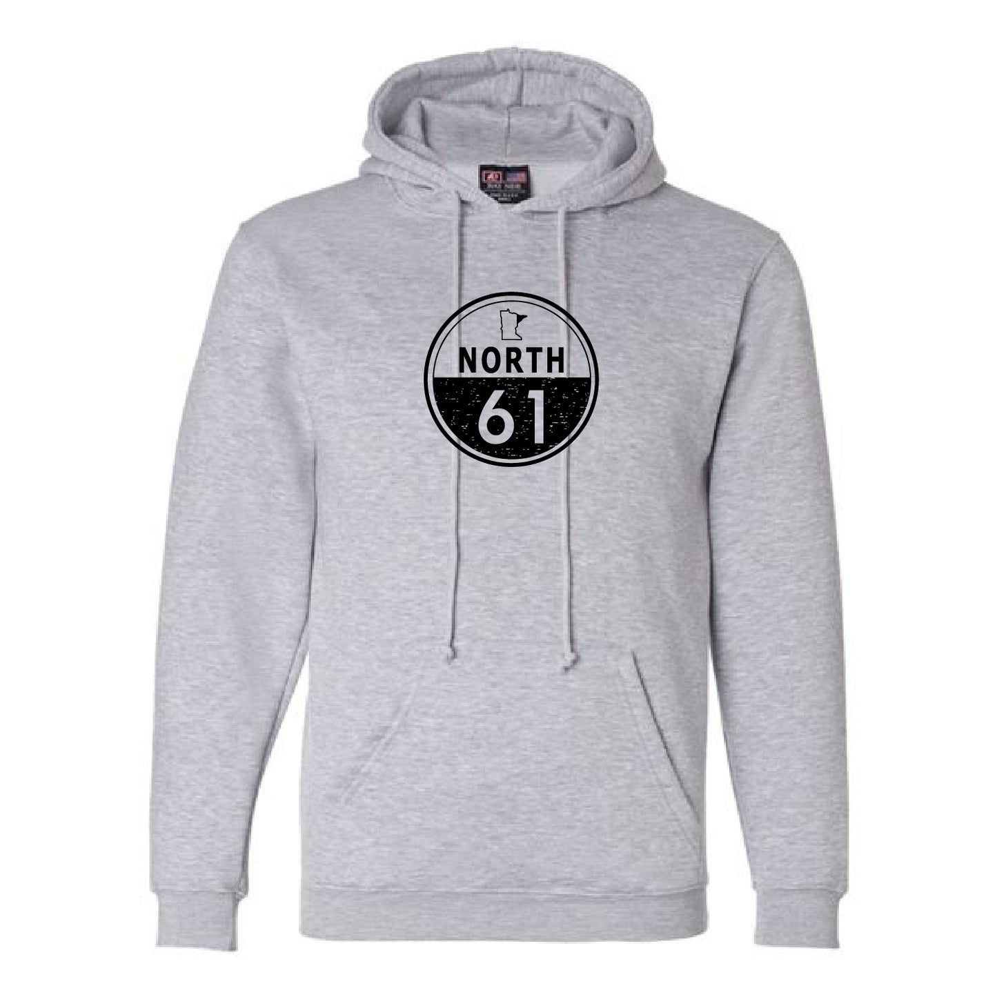 North 61 Unisex USA-Made Hooded Sweatshirt (Circle)