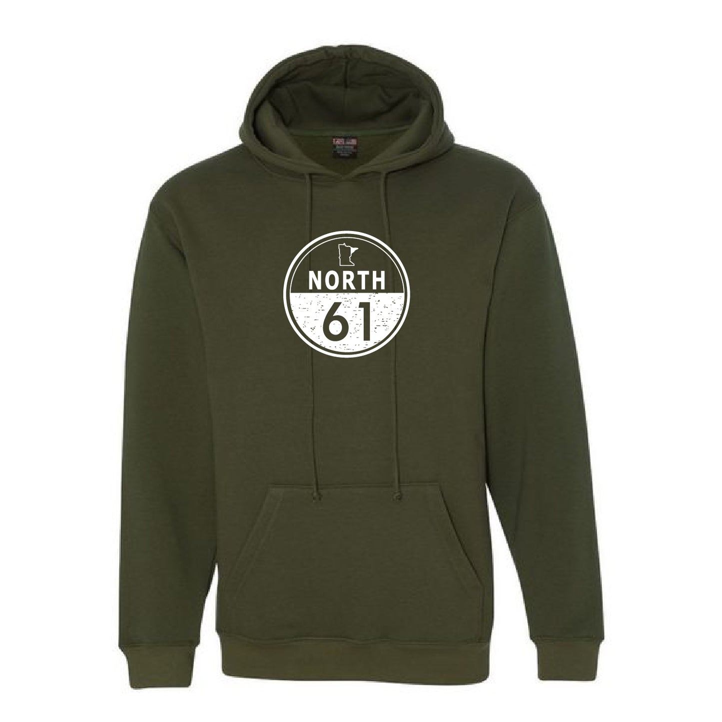 North 61 Unisex USA-Made Hooded Sweatshirt (Circle)