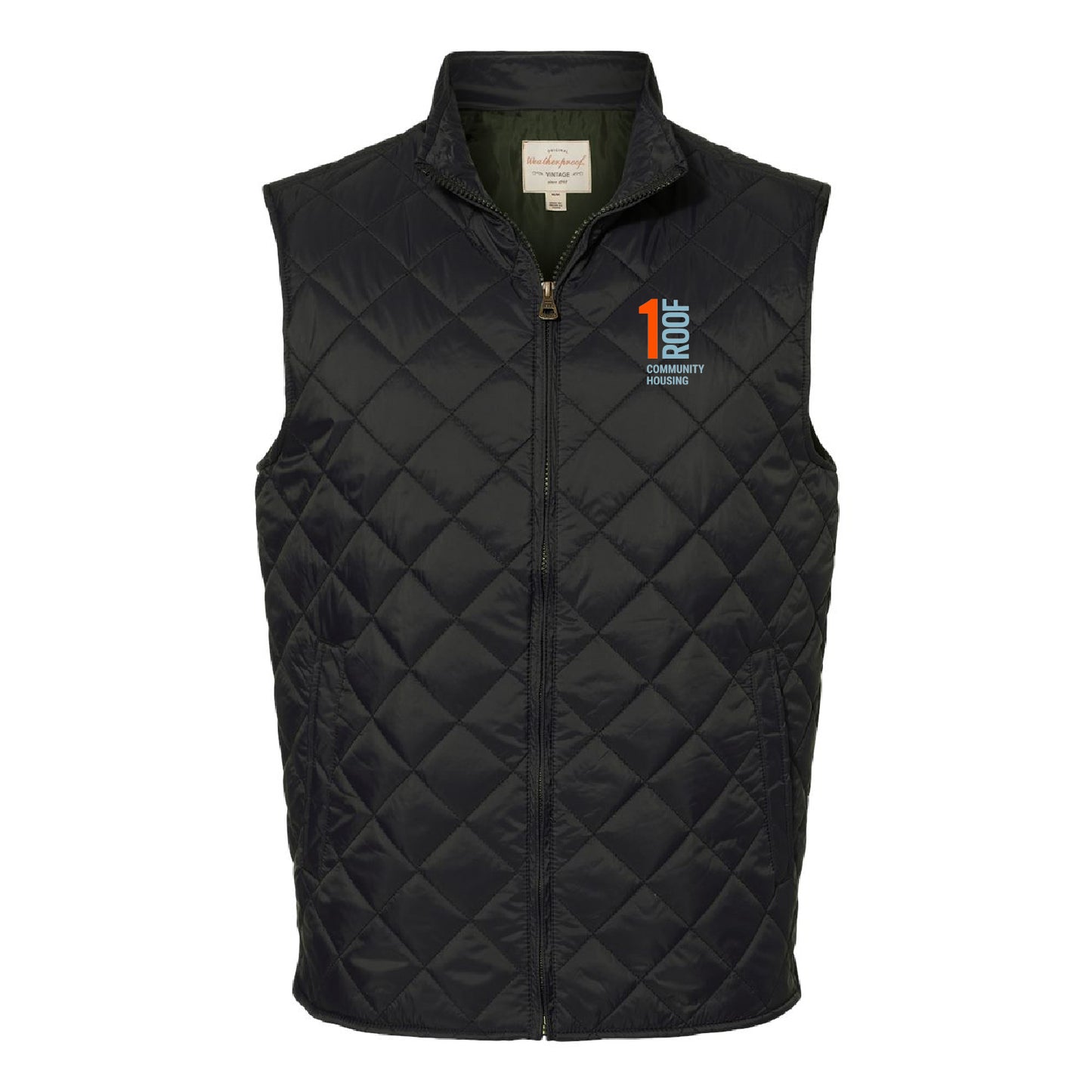 1Roof Men's Vintage Diamond Quilted Vest