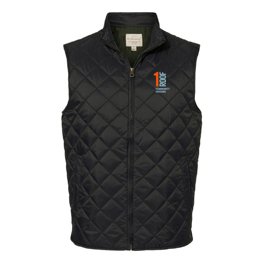 1Roof Men's Vintage Diamond Quilted Vest