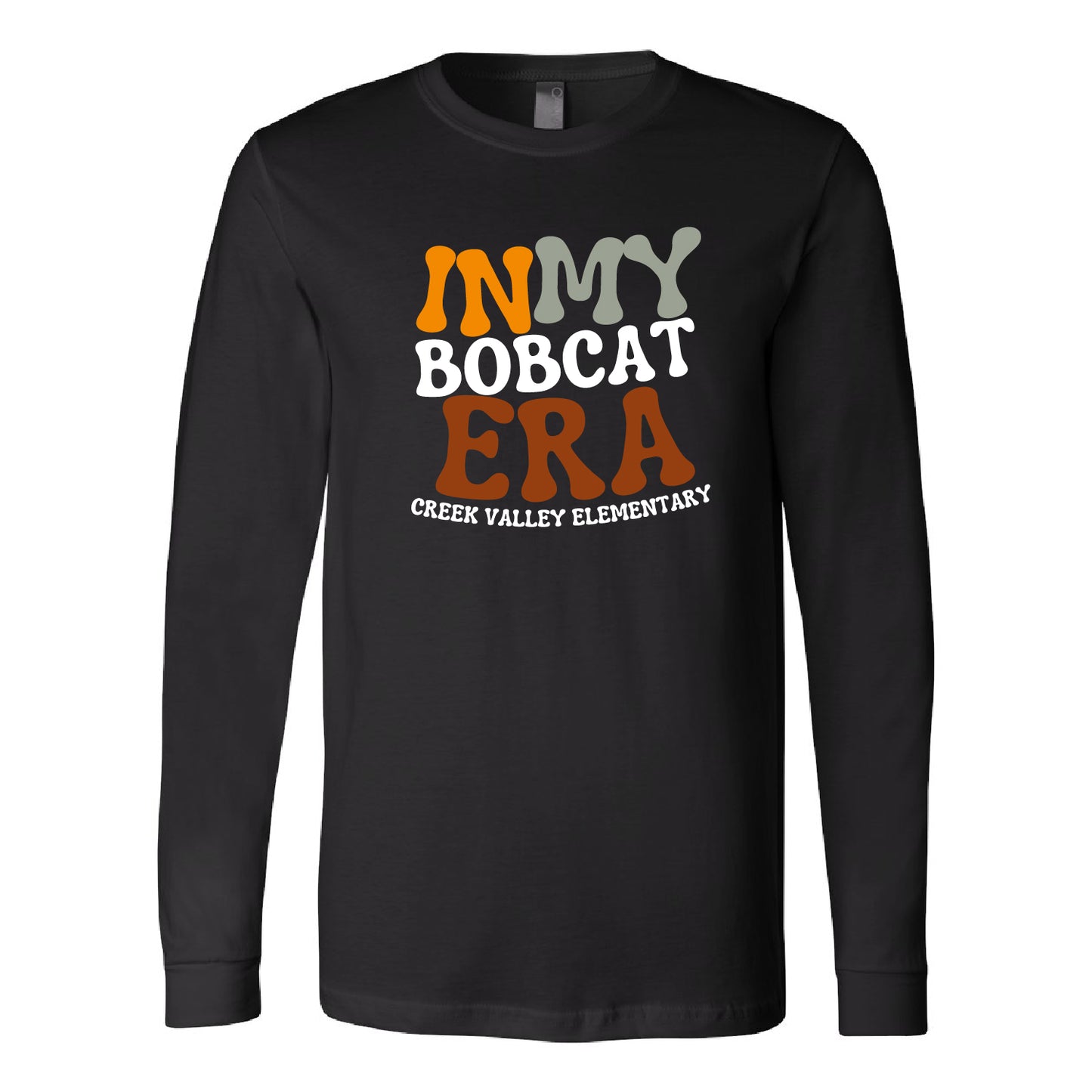 Creek Valley Elementary Unisex Jersey Long Sleeve Tee Bobcat Era