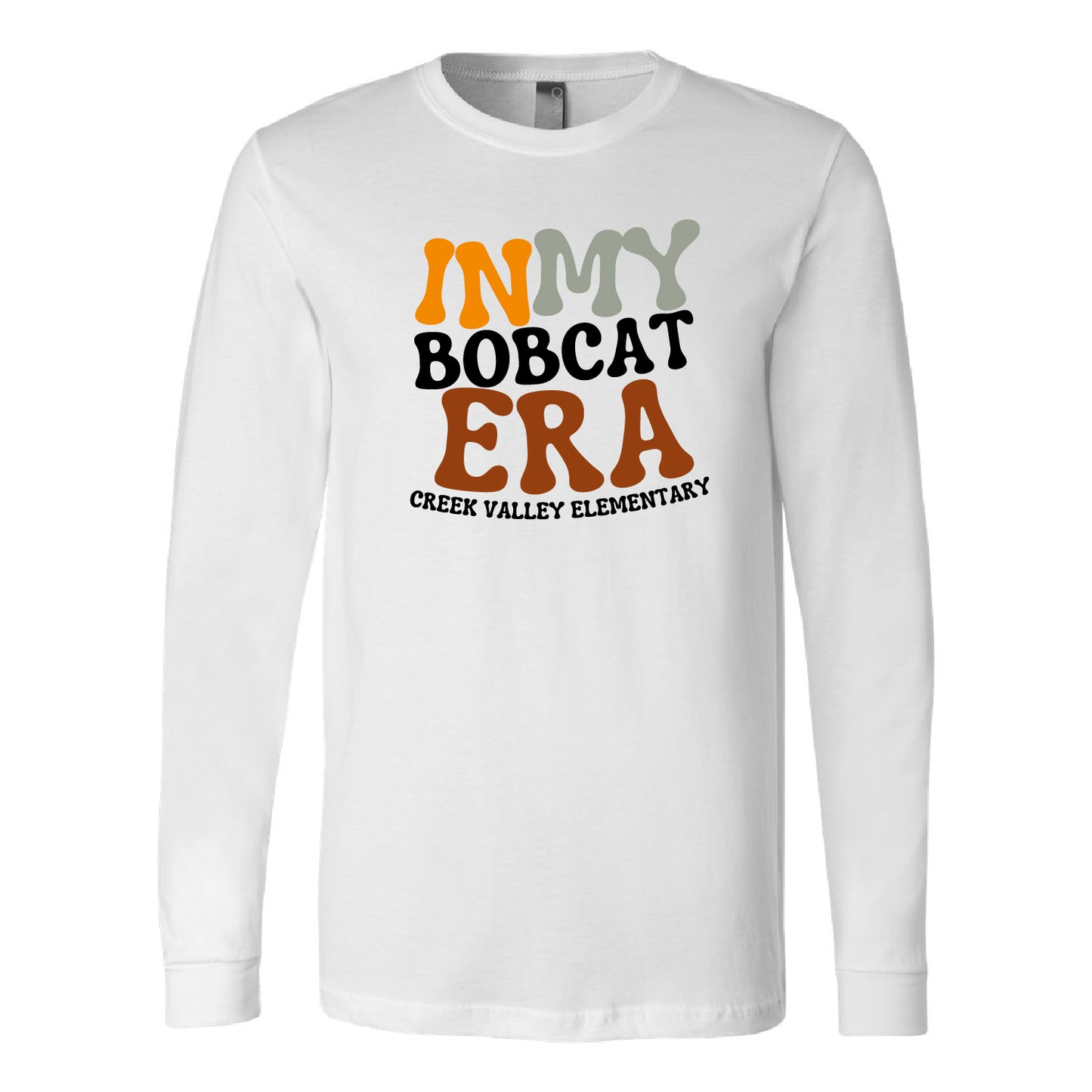 Creek Valley Elementary Unisex Jersey Long Sleeve Tee Bobcat Era