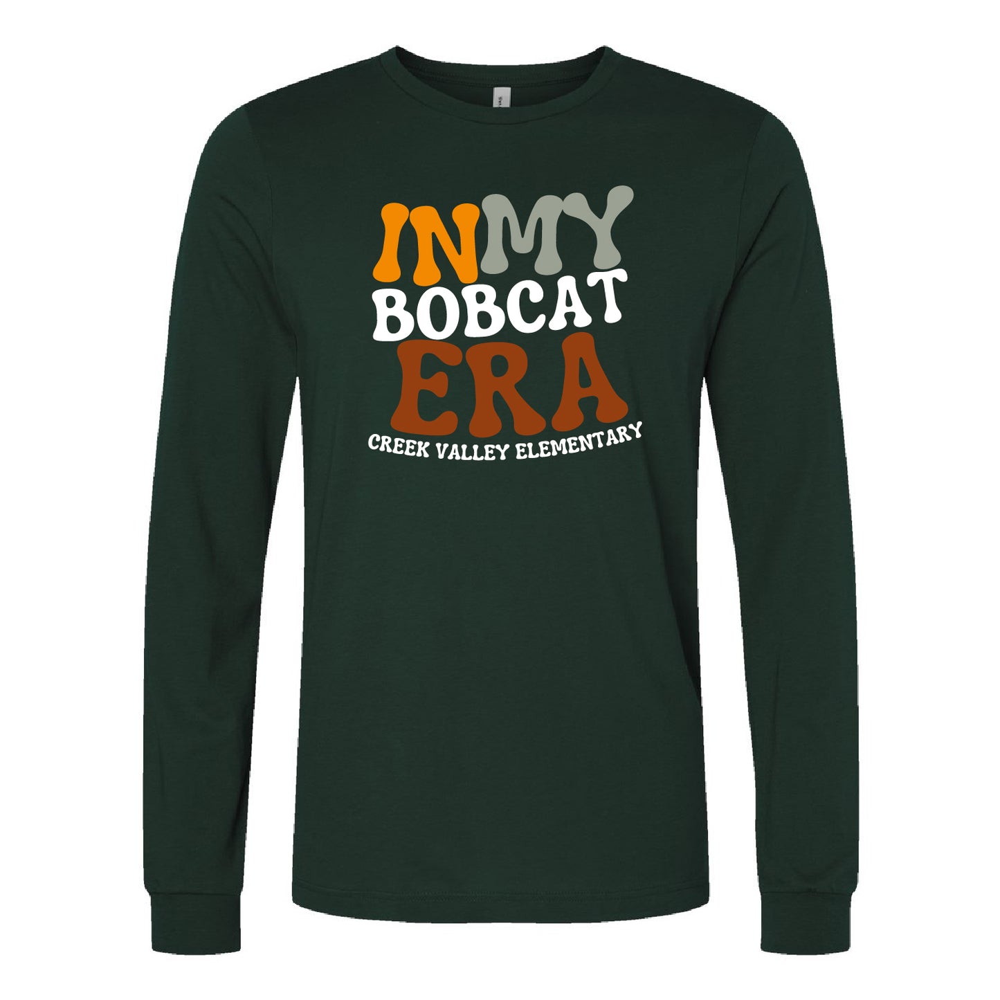 Creek Valley Elementary Unisex Jersey Long Sleeve Tee Bobcat Era