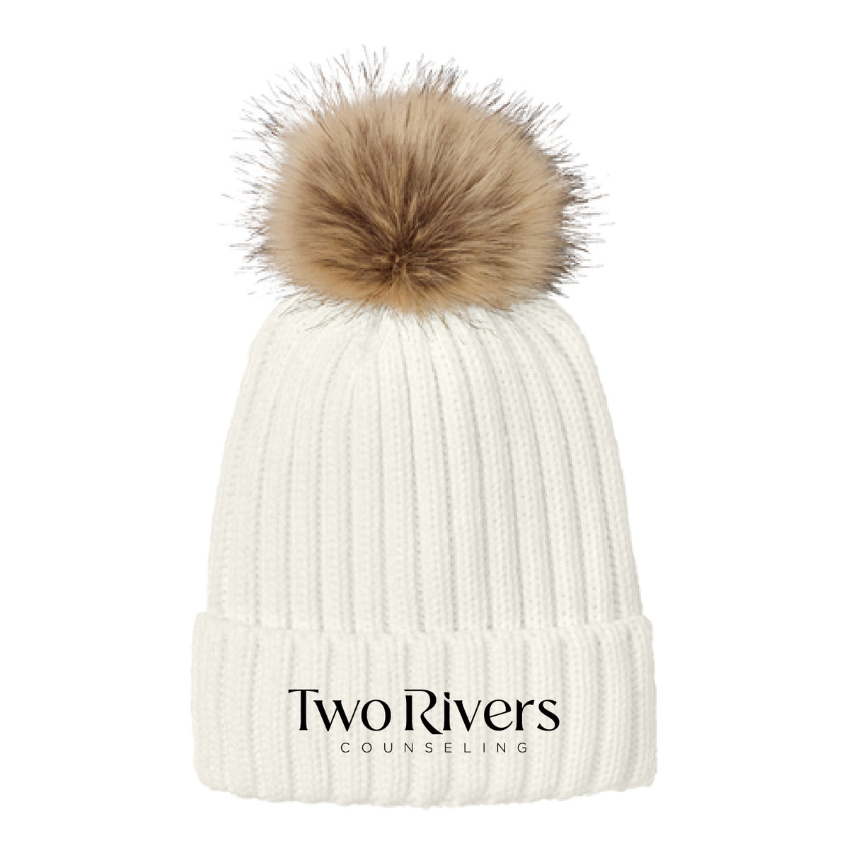 Two Rivers Faux Fur Pom Beanie