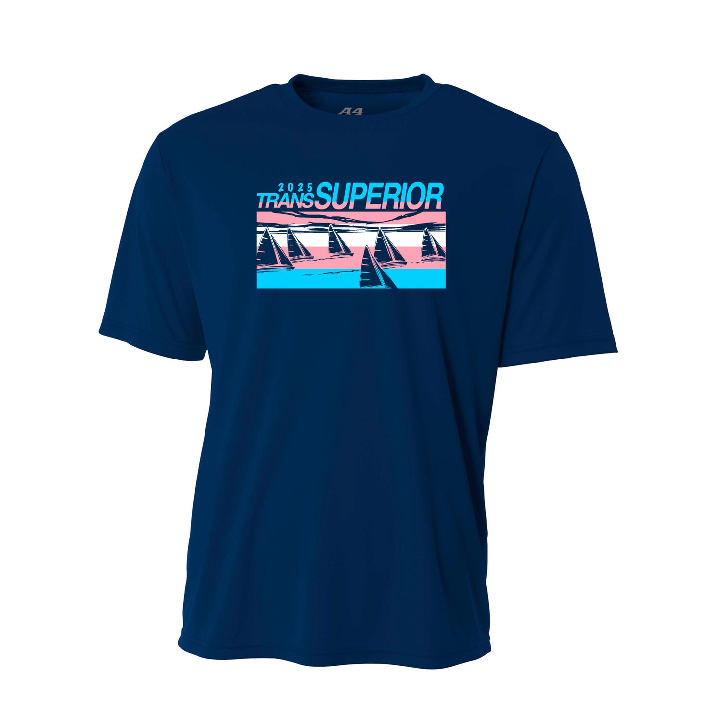 Trans Superior Yacht Race Cooling Performance Short Sleeve Tee (Trans Pride)