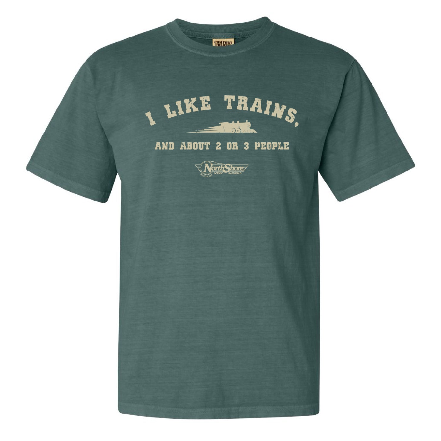 NSSRR Comfort Colors Heavyweight Ring Spun Tee - I Like Trains