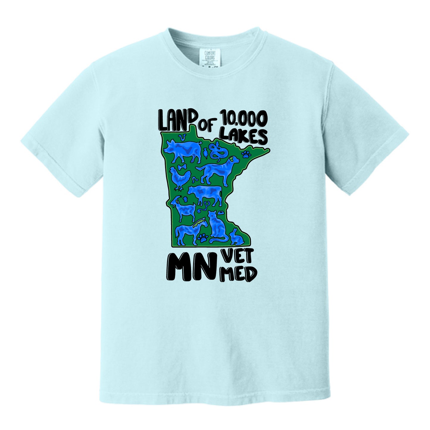 UMN CVM Dyed Heavyweight Tee (MN Lakes UMN)