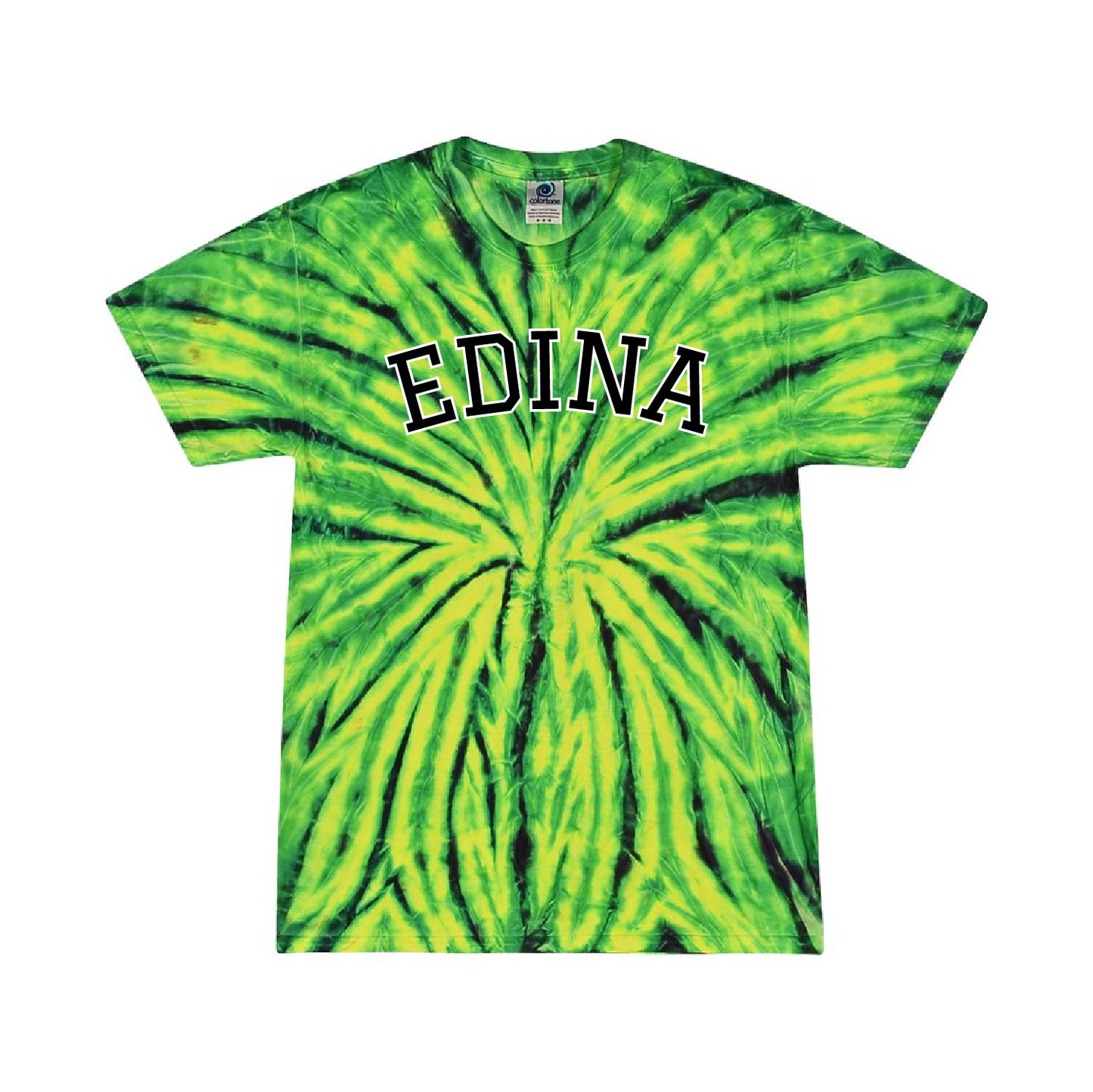 Creek Valley Elementary Multi-Color Tie-Dyed T-Shirt Edina Curved