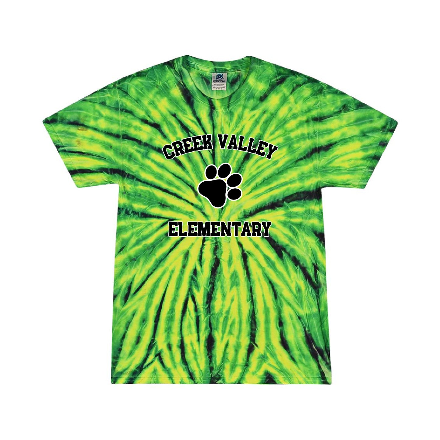 Creek Valley Elementary Multi-Color Tie-Dyed T-Shirt Classic