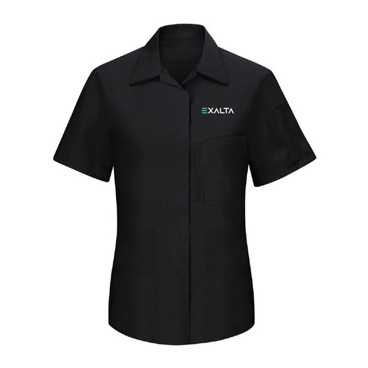 Exalta Women's Performance Plus Short Sleeve Shop Shirt with Oilblok Technology