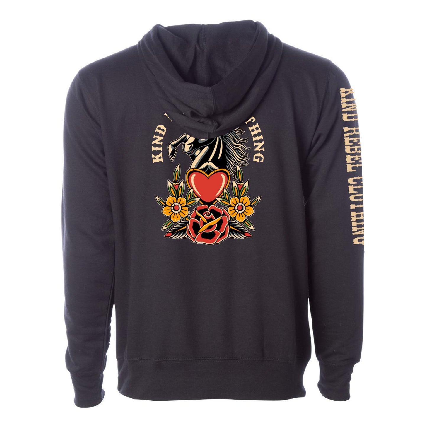 Kind Rebel Clothing Midweight Hooded Sweatshirt