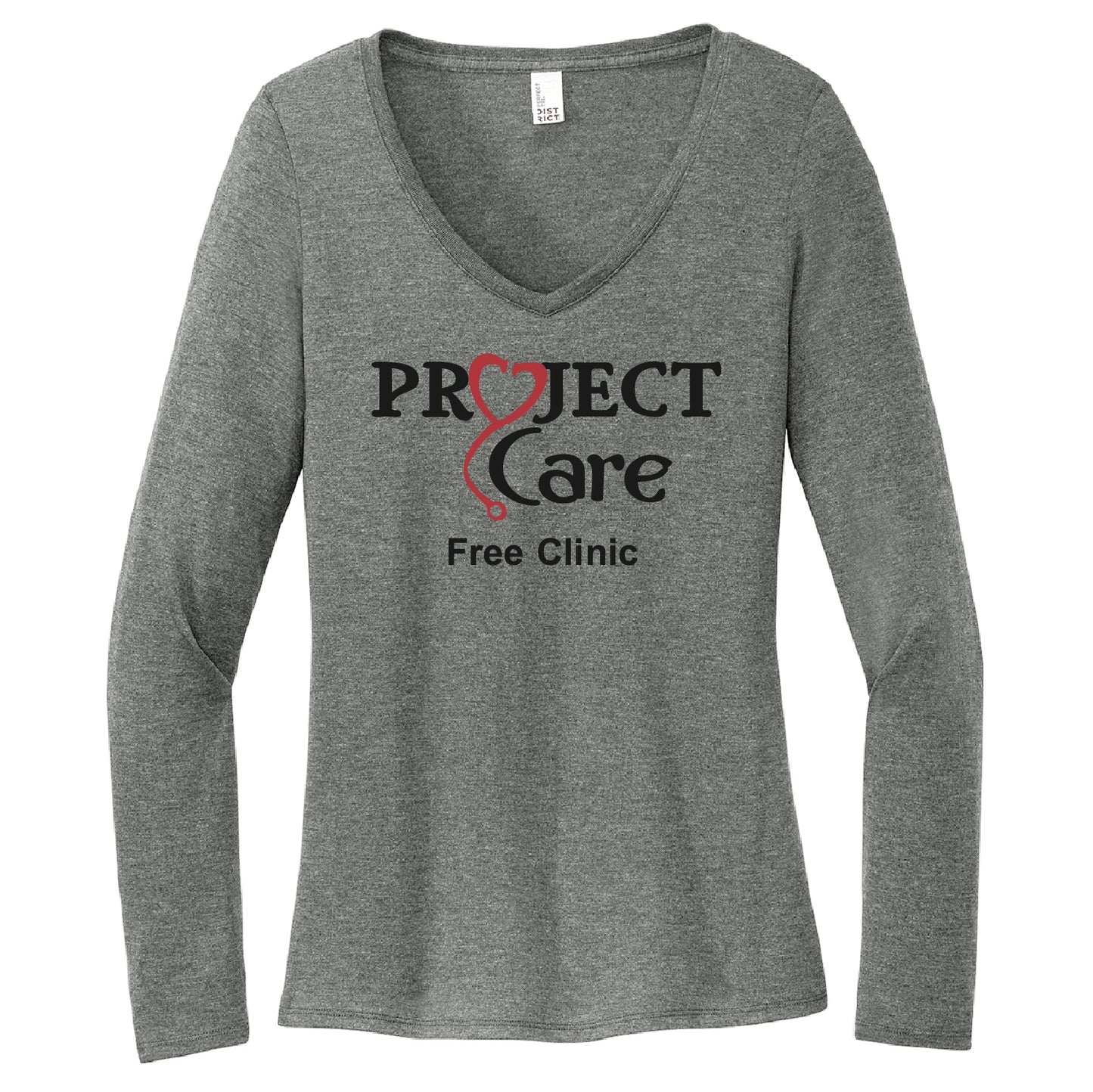 Project Care Women’s Perfect Tri Long Sleeve V-Neck Tee