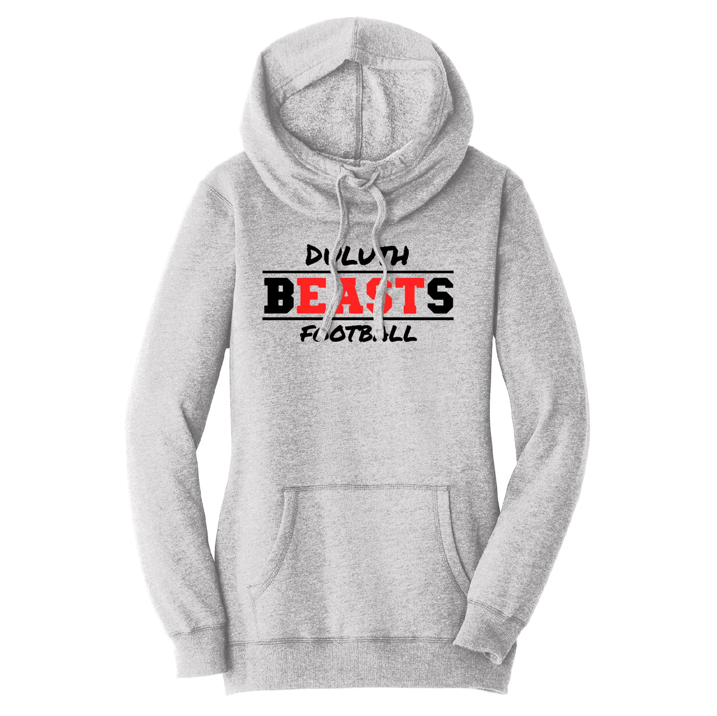 Duluth East Football Women’s Lightweight Fleece Hoodie Design 1