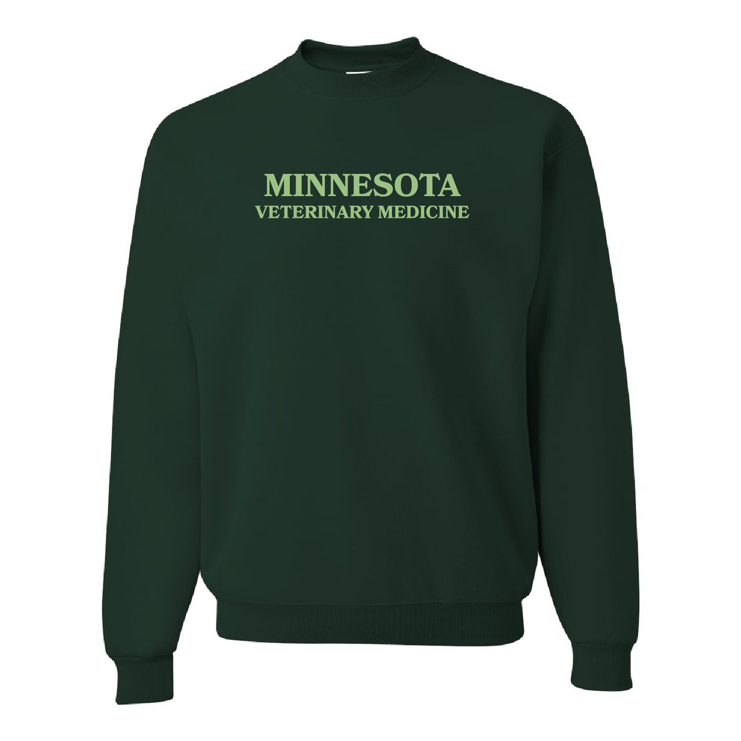 U of M Vet Med Text Crewneck Sweatshirt - Embroidered