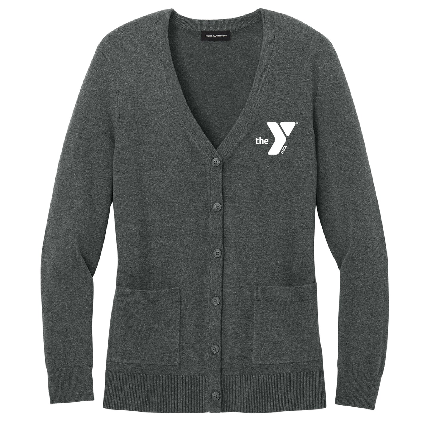 YMCA Women’s Easy Care Button-Up Cardigan Sweater