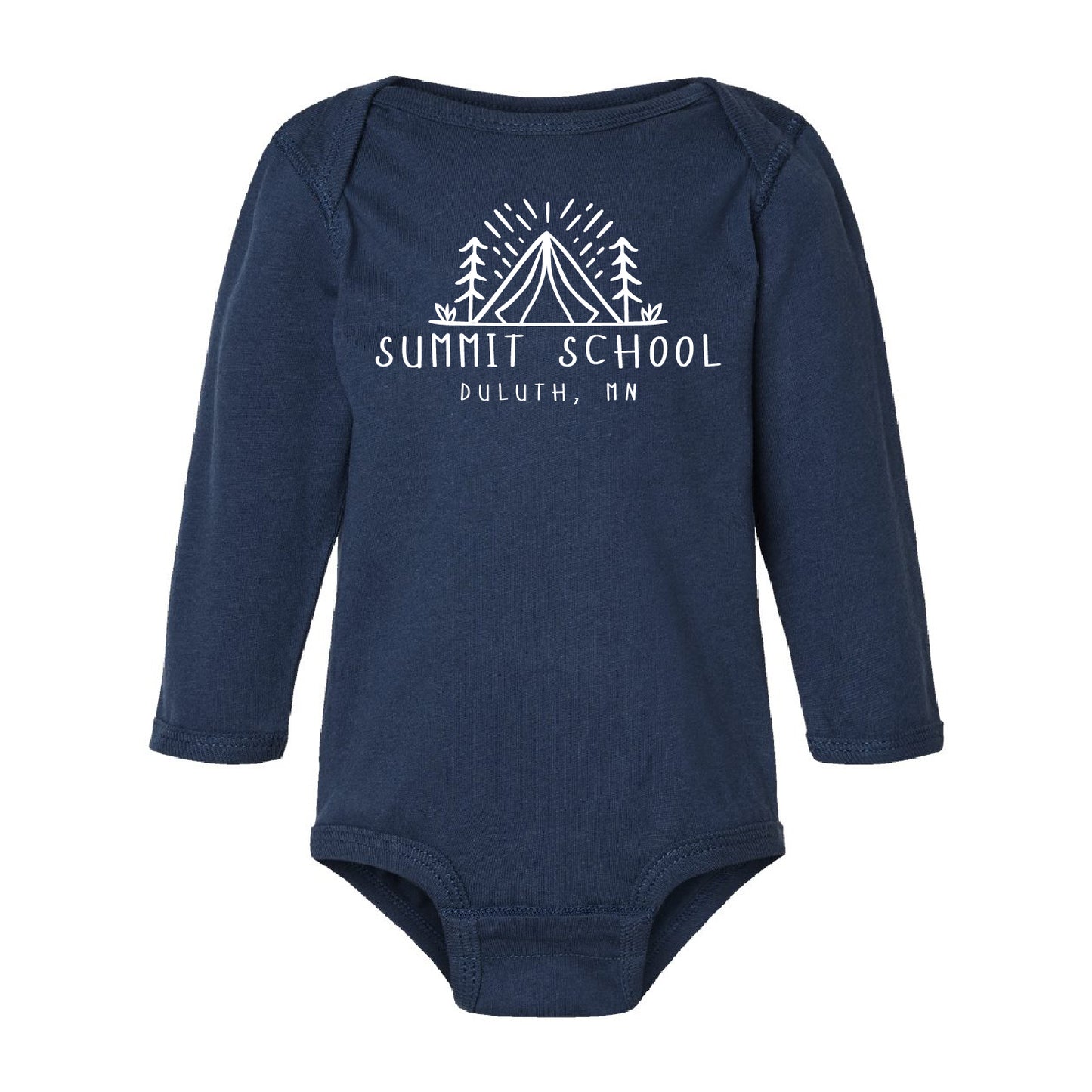 Summit School Infant Fine Jersey Long Sleeve Bodysuit