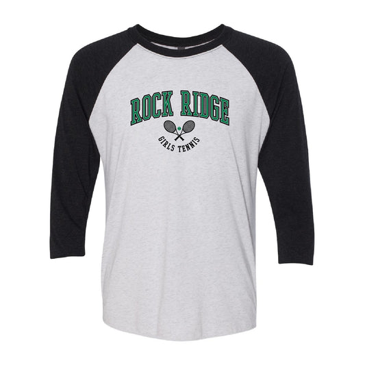 Rock Ridge Girls TennisTriblend Three-Quarter Raglan T-Shirt