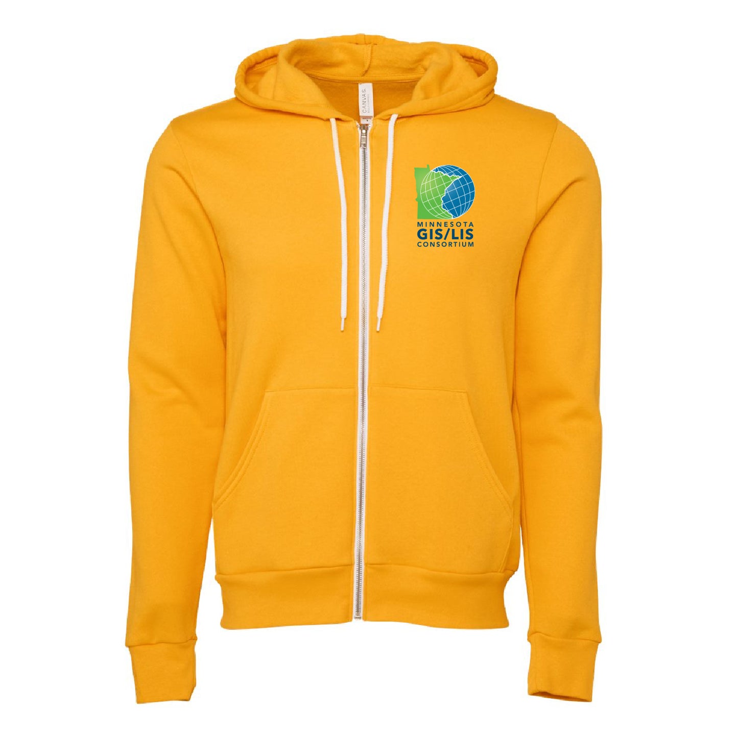 MN GIS/LIS Sponge Fleece Full-Zip Hoodie Consortium Logo