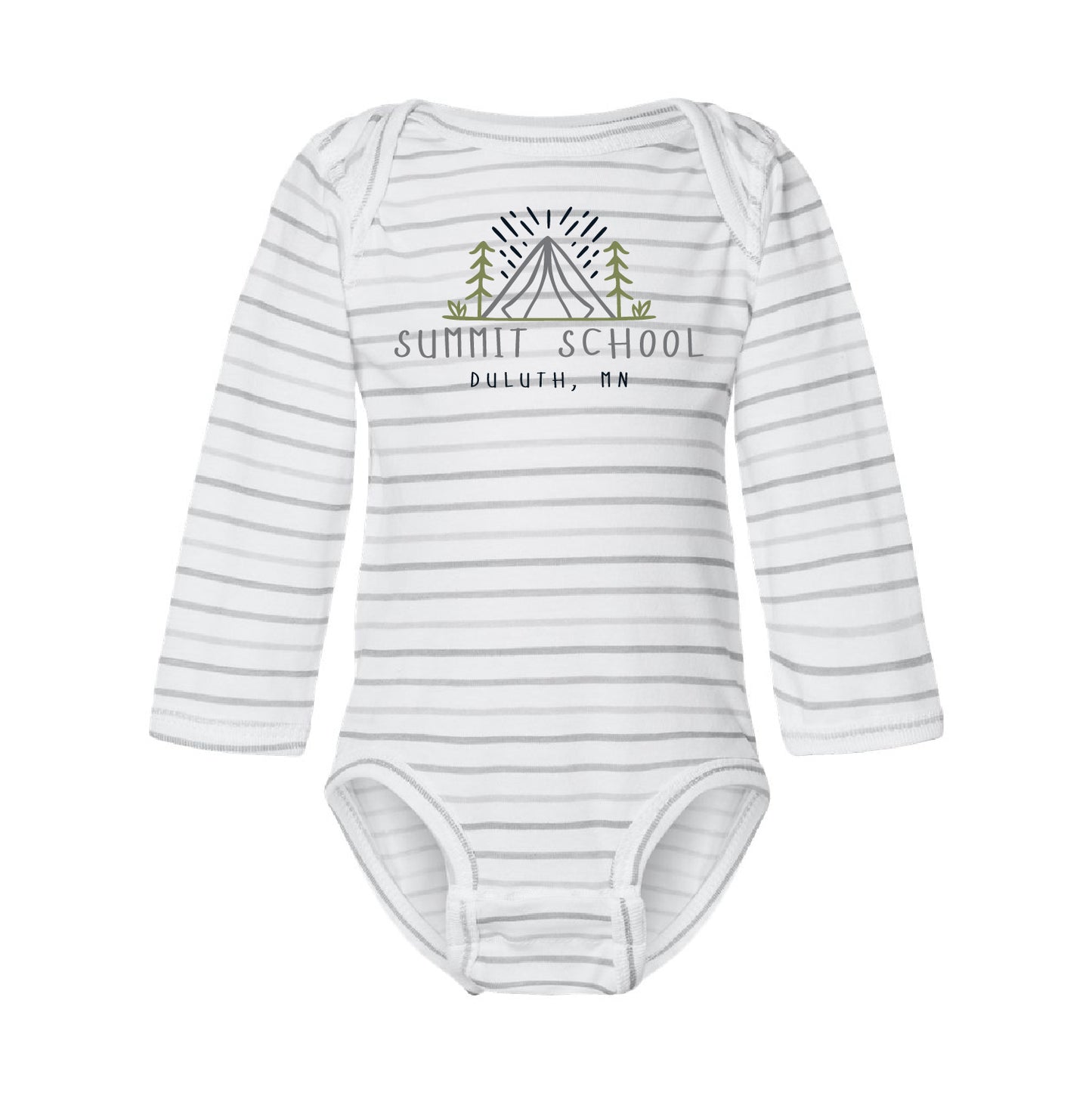 Summit School Infant Fine Jersey Long Sleeve Bodysuit