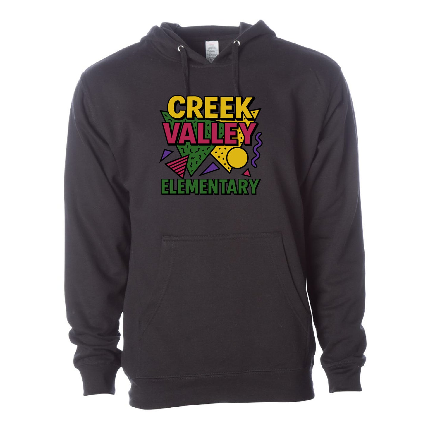 Creek Valley Elementary Unisex Midweight Hooded Sweatshirt 90s Theme