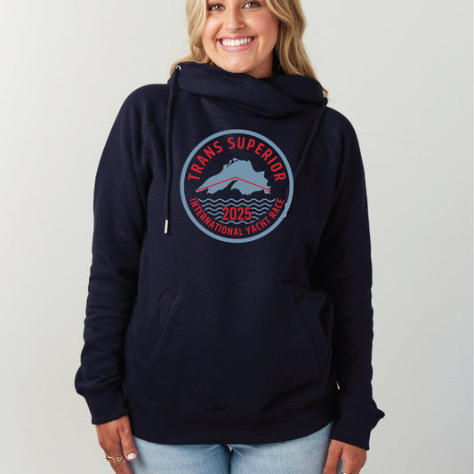 Trans Superior Yacht Race Ladies Funnel Neck Pullover Hoodie