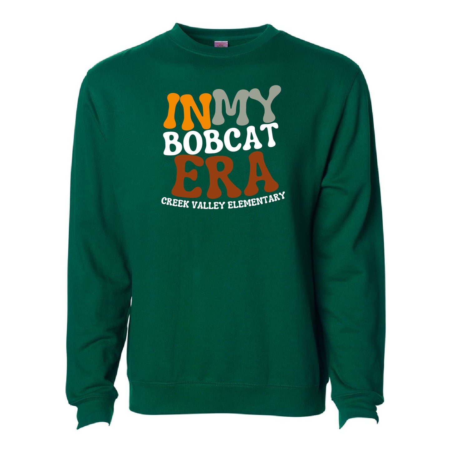 Creek Valley Elementary Unisex Midweight Sweatshirt Bobcat Era