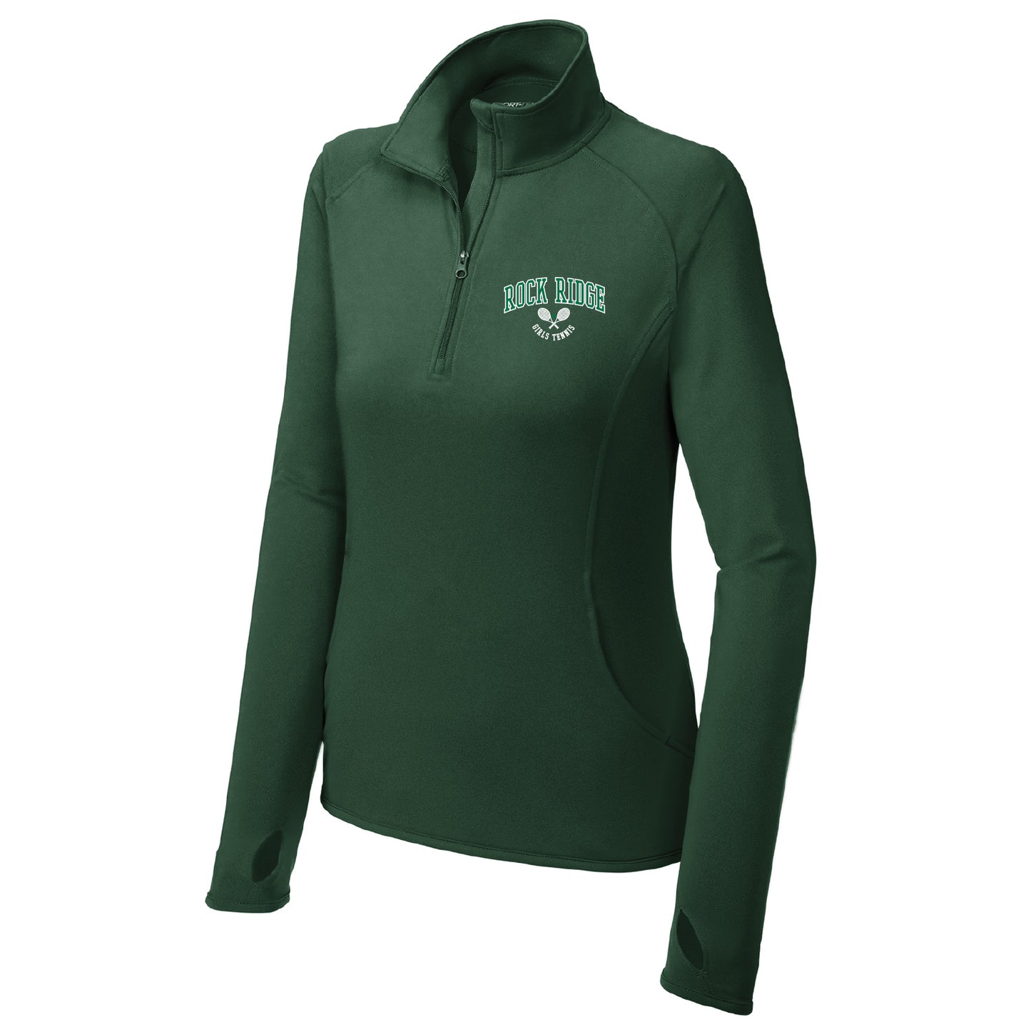 Rock Ridge Girls Tennis Ladies Sport-Wick® Stretch 1/4-Zip Pullover