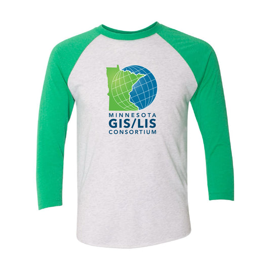 MN GIS/LIS Unisex Raglan Shirt Consortium Logo