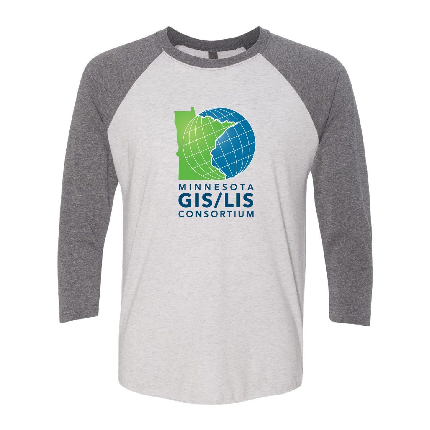 MN GIS/LIS Unisex Raglan Shirt Consortium Logo