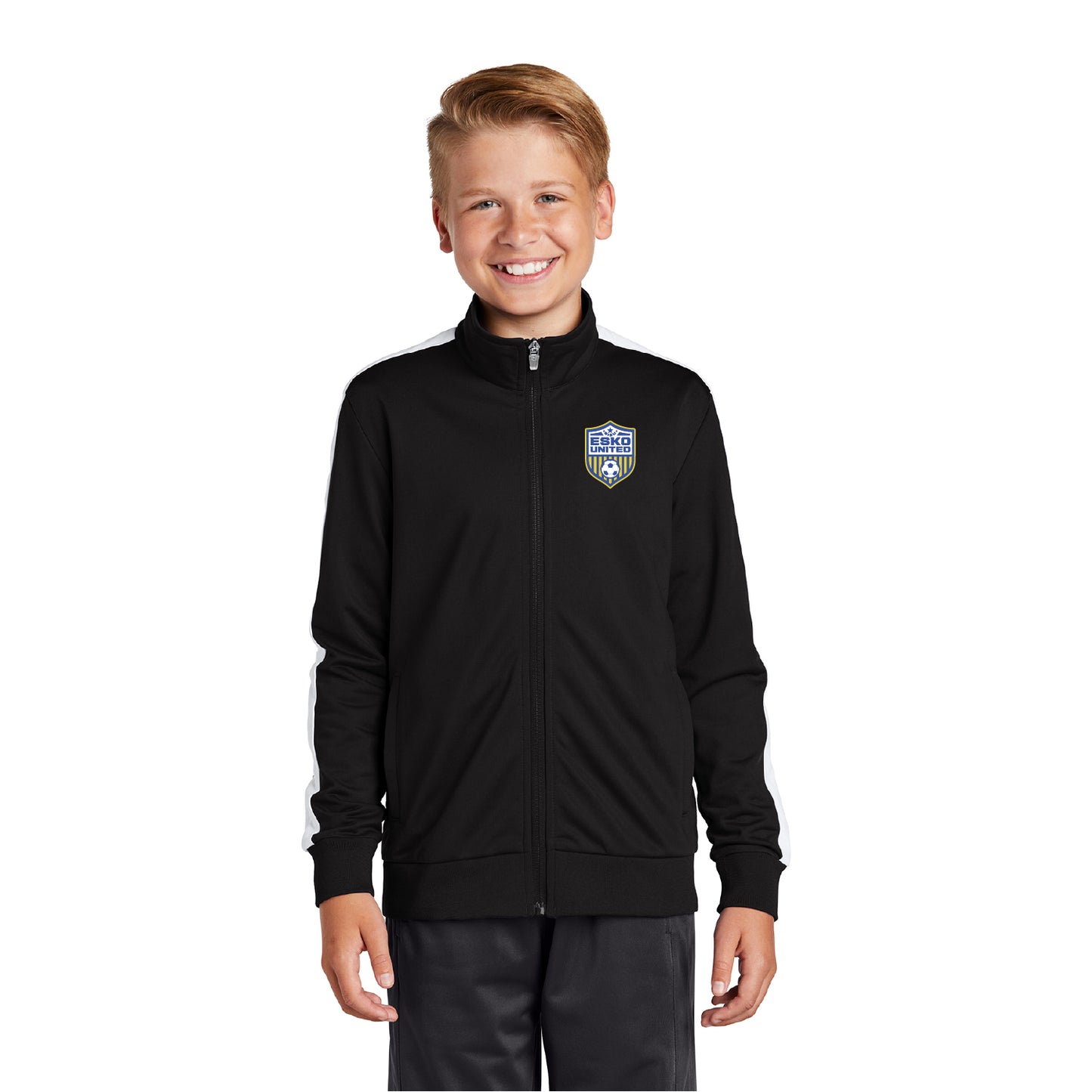 Esko United Youth Tricot Sleeve Stripe Track Jacket