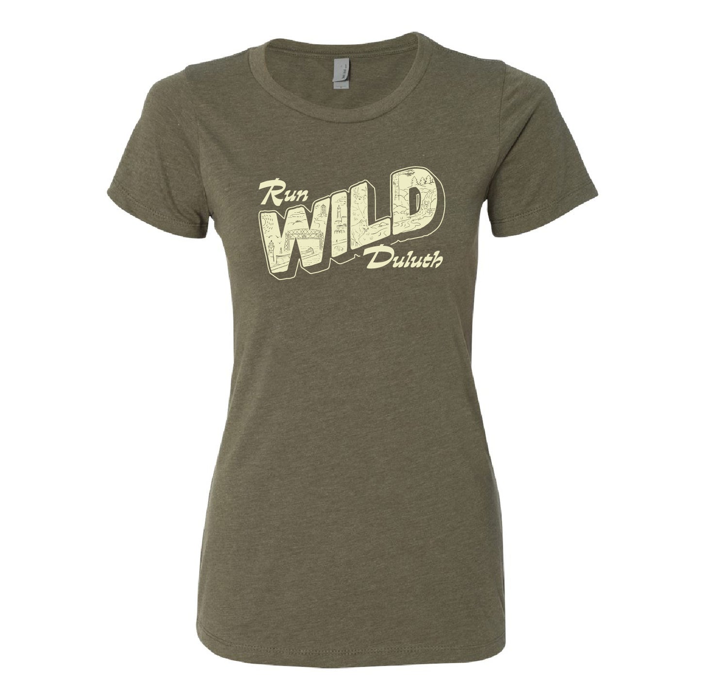 Run Wild Duluth Women's Soft Tee (Illustration)