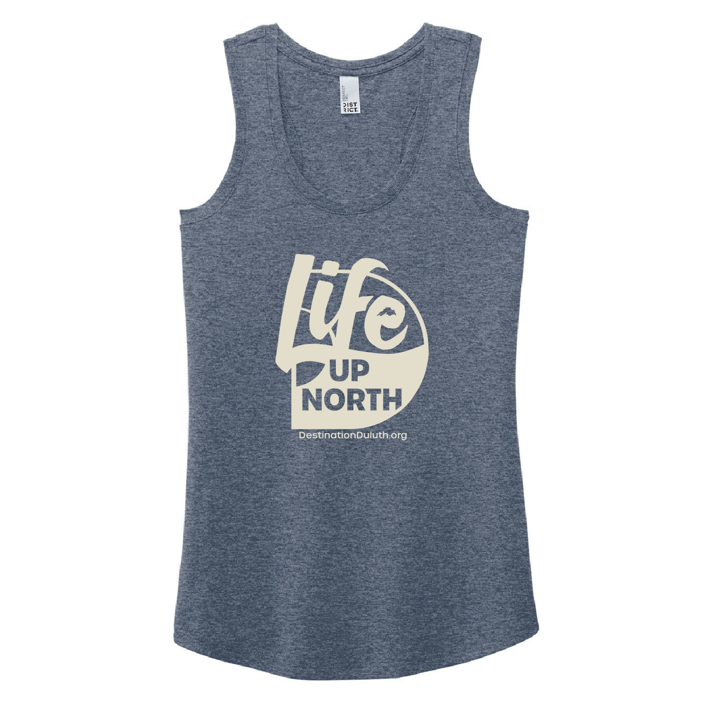 Destination Duluth Life Up North Women's Racerback Tank