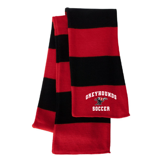 East Boys Soccer Striped Knit Scarf (Embroidered)