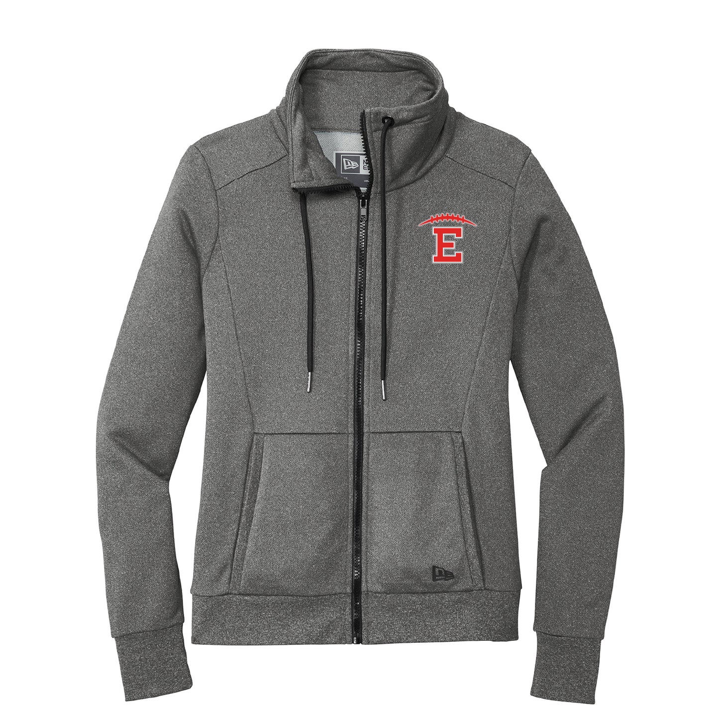 Duluth East Football Ladies Performance Terry Full-Zip Cowl Design 2