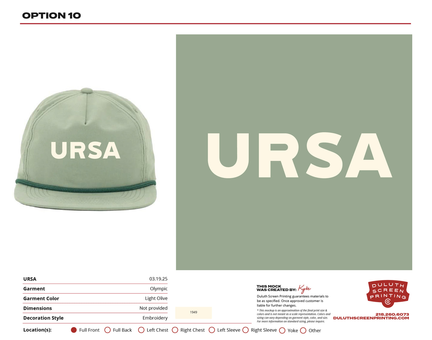URSA Olympic Unstructured Mid Profile