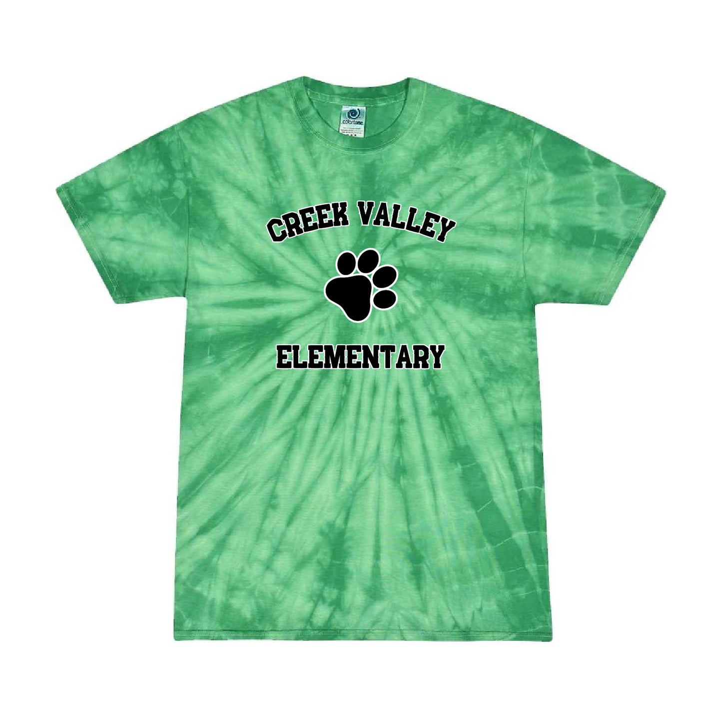 Creek Valley Elementary Multi-Color Tie-Dyed T-Shirt Classic