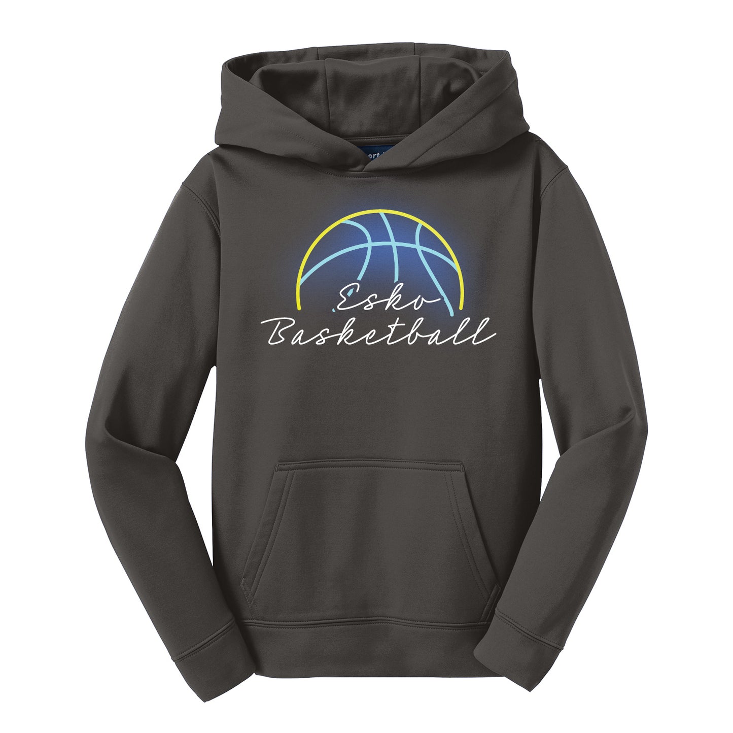 Esko Basketball  Youth Sport-Wick® Fleece Hooded Pullover