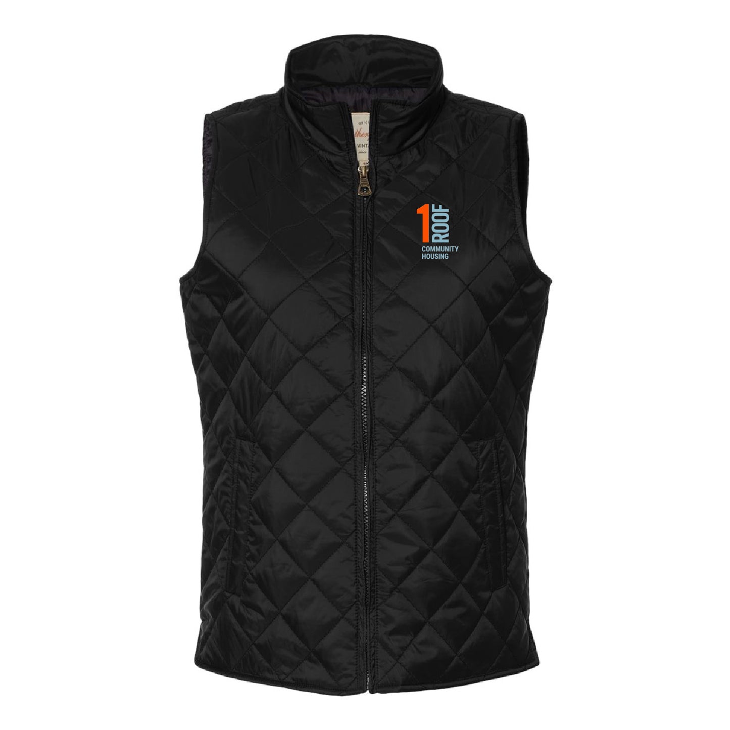 1Roof Women's Vintage Diamond Quilted Vest