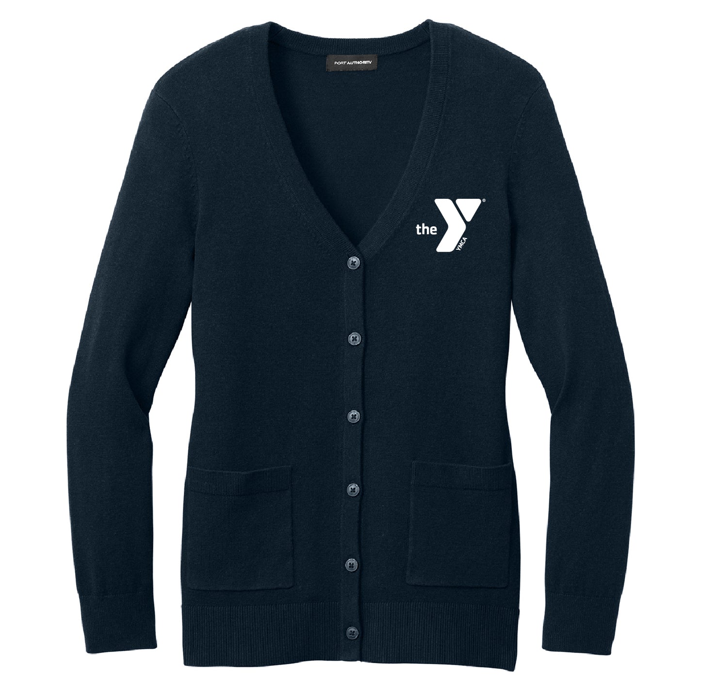 YMCA Women’s Easy Care Button-Up Cardigan Sweater